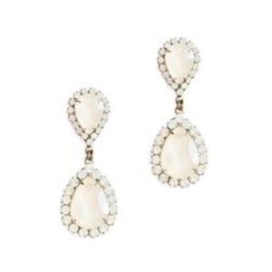 NWT Loren Hope Abba Drop Earrings in White